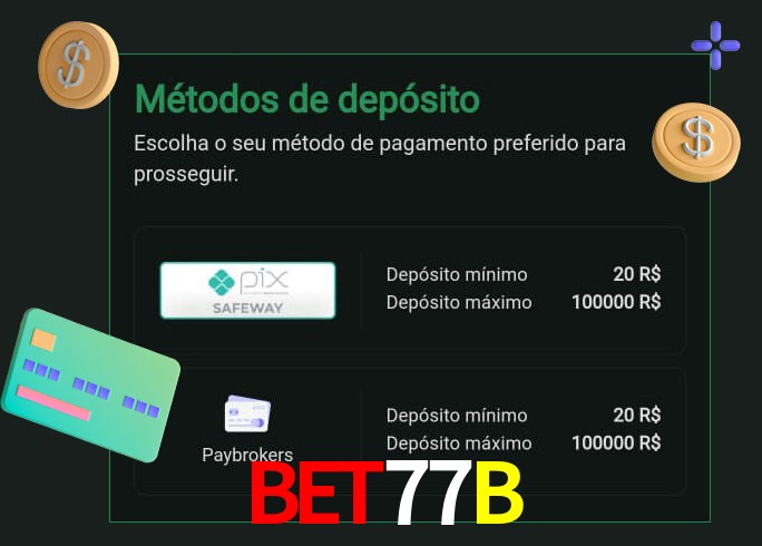O cassino BET77Bbet oferece uma grande variedade de métodos de pagamento